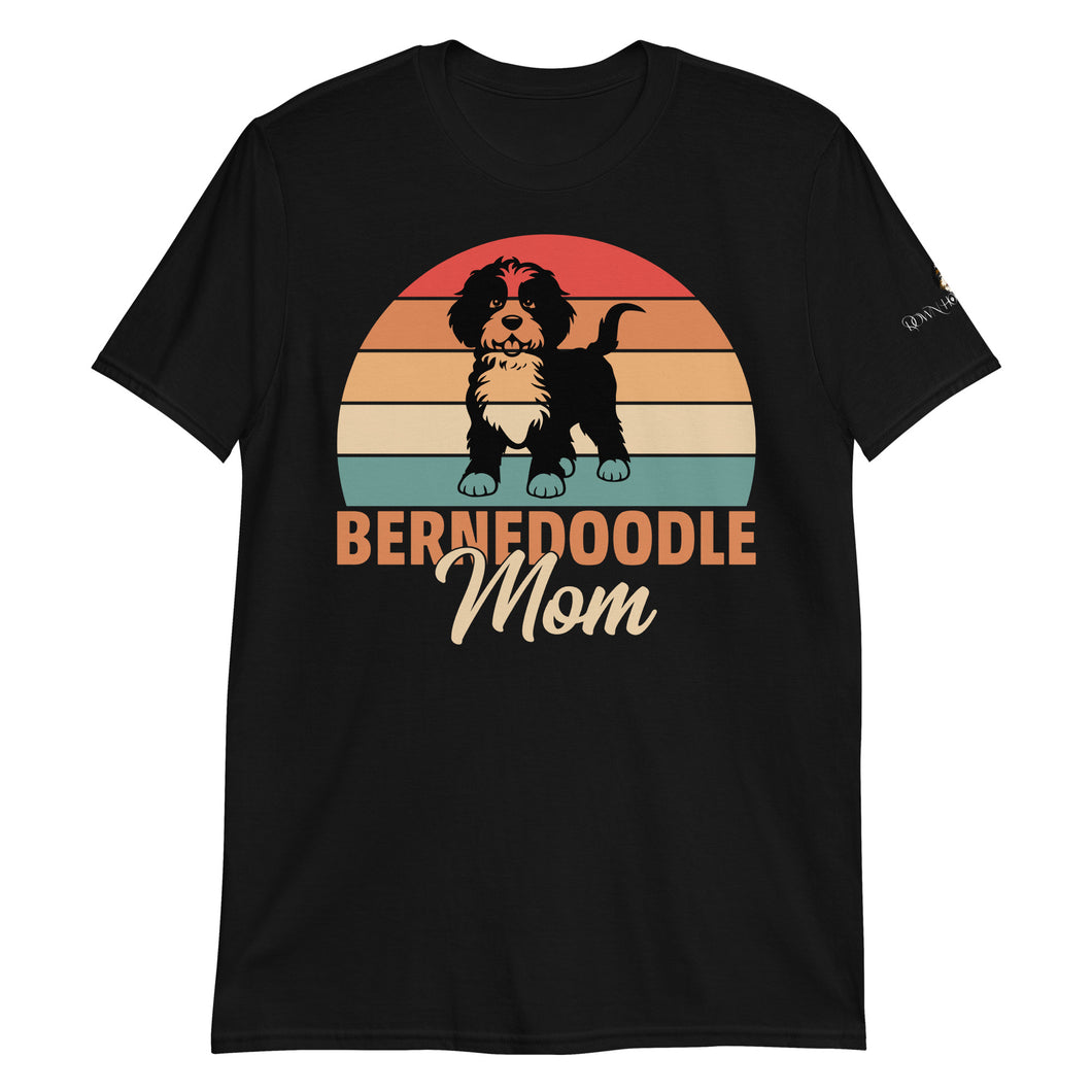 Women's soft and comfy Bernedoodle Mom t-shirt